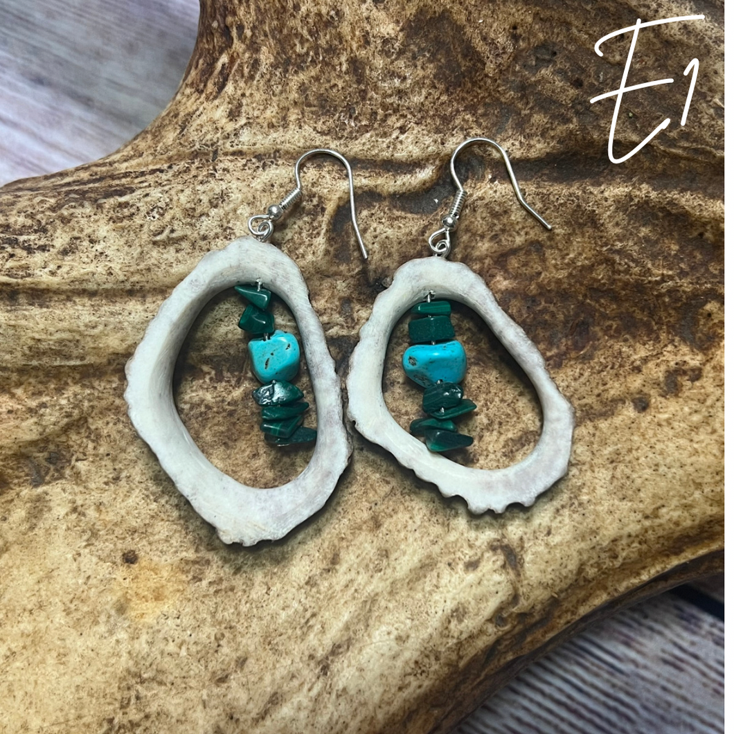 Elk Antler Earrings