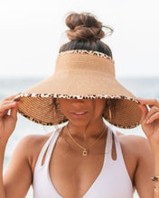 Load image into Gallery viewer, Leopard Rollup Sun Hat
