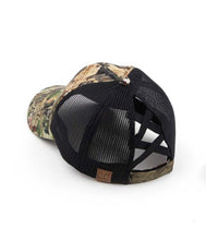 Load image into Gallery viewer, MossyOak Camo CC Ponytail Cap
