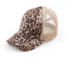 Load image into Gallery viewer, Leopard CC Ponytail Cap
