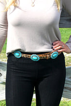 Load image into Gallery viewer, Leopard &amp; Turquoise Belt
