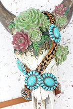 Load image into Gallery viewer, Leopard &amp; Turquoise Belt
